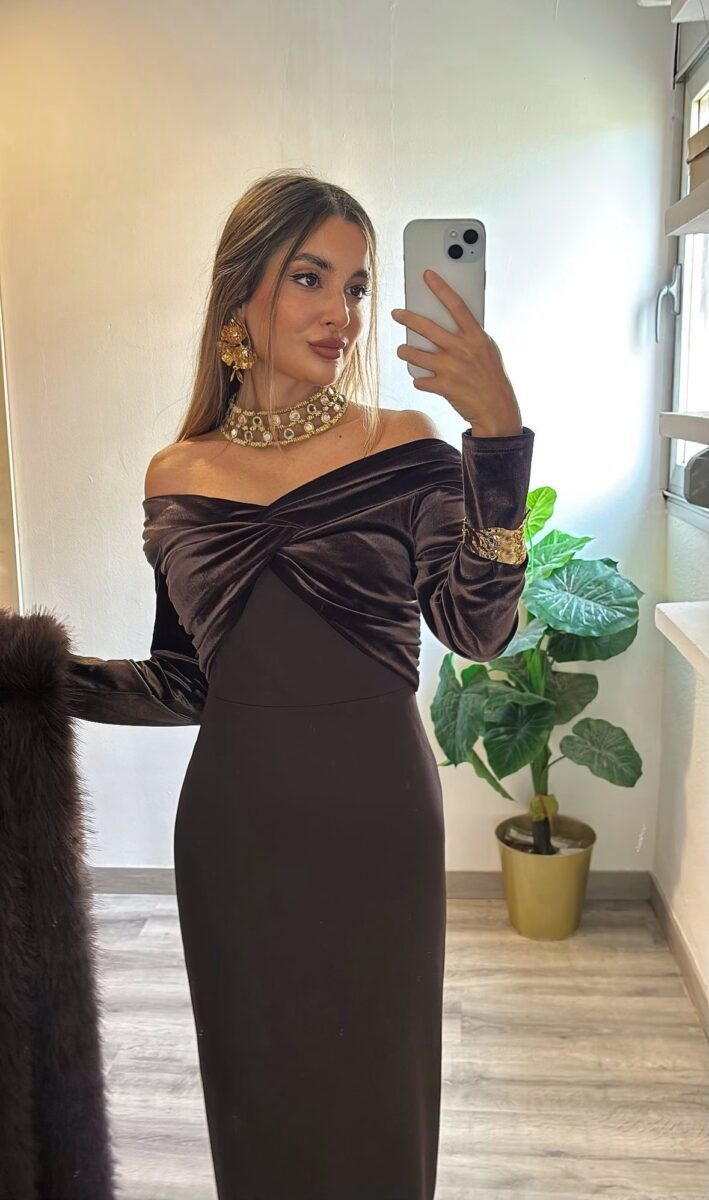 Vestido Clara terciopelo