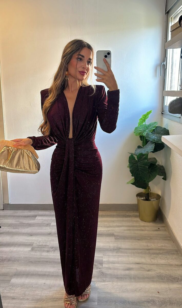 Vestido Anabel purpurina - Imagen 2