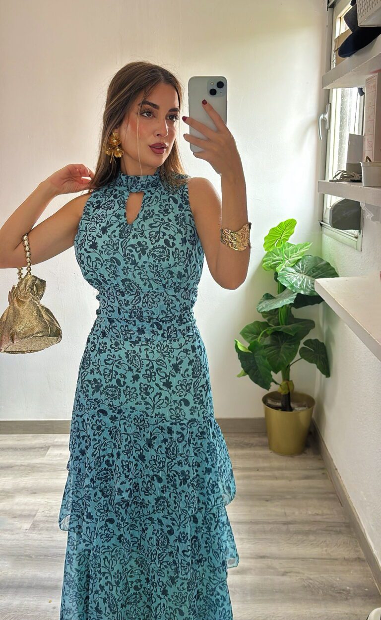 vestido ada estampado