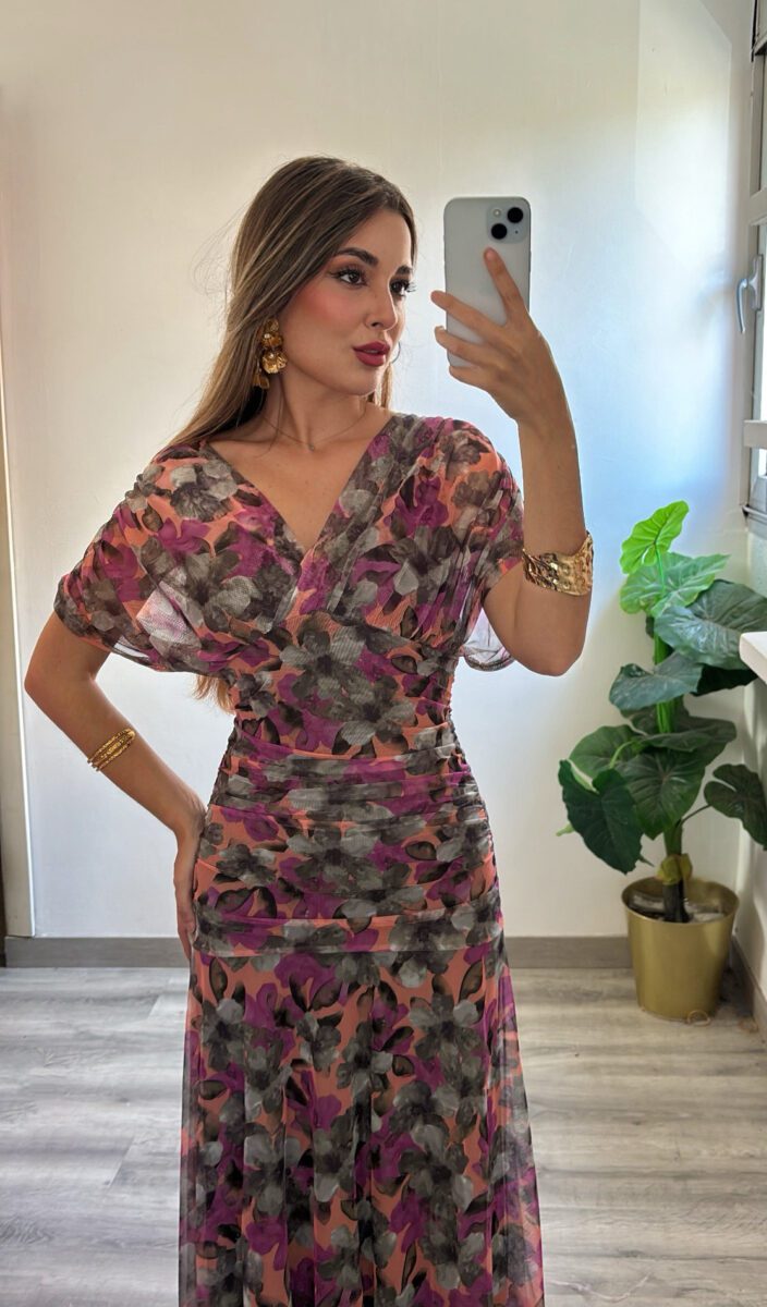 vestido vivi estampado