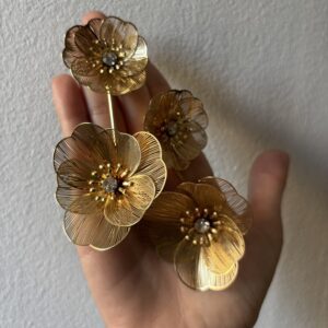 pendientes flor