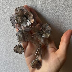 pendientes flor