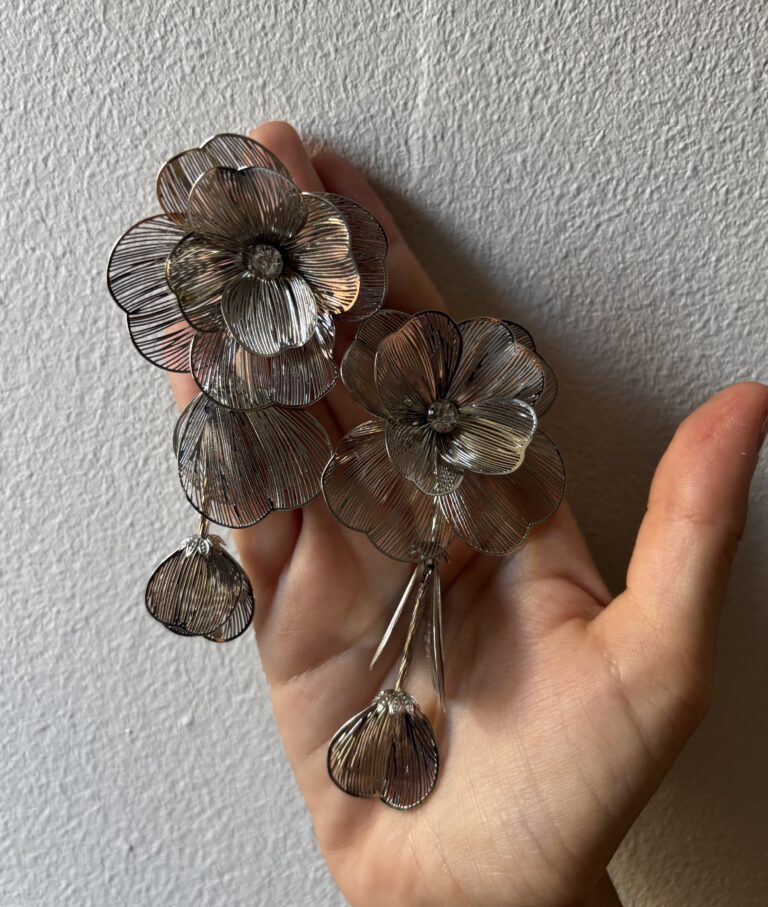 pendientes flor
